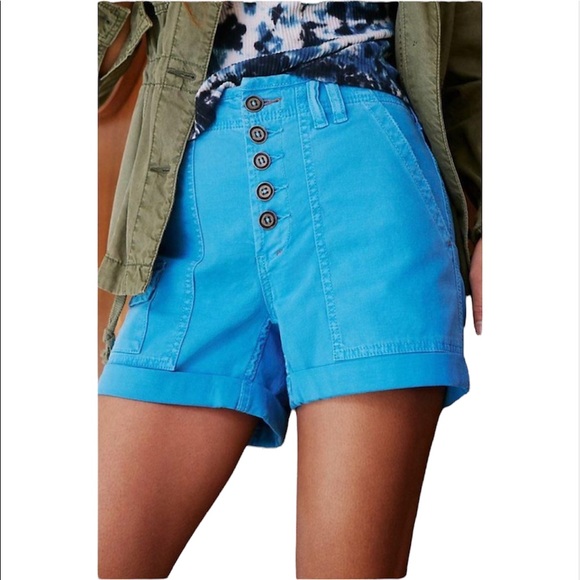 Anthropologie Pants - Anthropologie Pilcro blue wanderer shorts